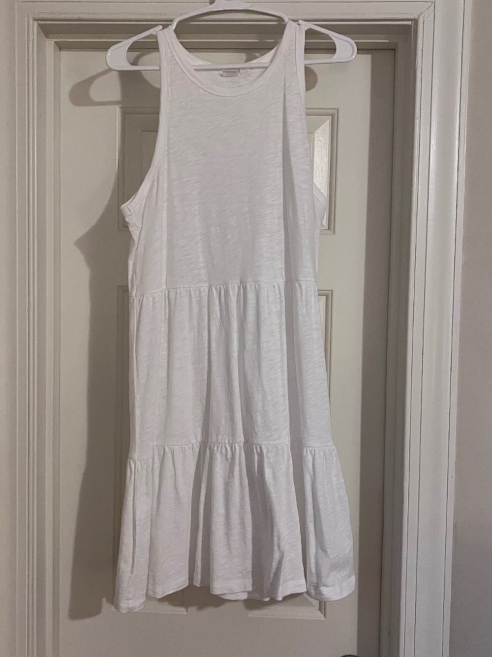 White tiered dress